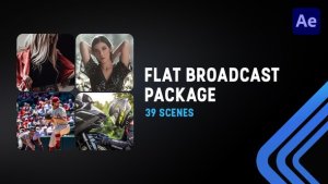 Flat Broadcast Package Video Displays template preview