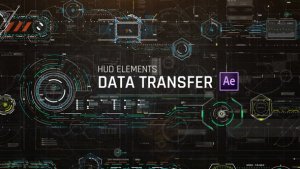 Videohive HUD Elements Data Transfer Elements template preview