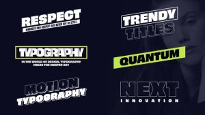 Videohive Trendy Titles 50553964 Titles template preview
