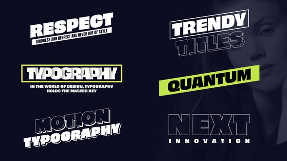 Videohive Trendy Titles 50553964 Titles template preview