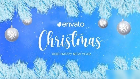 Videohive Merry Christmas Text Logo Reveal 41626165 Logo Stings template preview