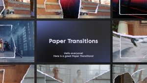 Videohive Paper Transitions 55622281 Elements template preview