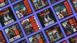 Videohive Grunge Aesthetic Fashion Streetwear Post Product Promo template preview