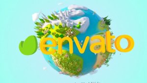 Videohive Cartoon Earth Logo 24597609 Openers template preview