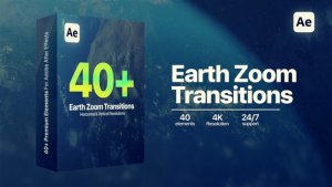 Earth Zoom Transitions Elements template preview