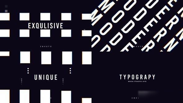 Videohive Modern Typo Intro 47540884 Openers template preview