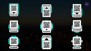 Videohive Minimal QR Code After Effects Video Displays template preview