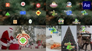 Videohive Christmas Logo Titles for After Effects Logo Stings template preview