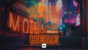 Videohive Kinetic Neon Typo 02 Titles template preview