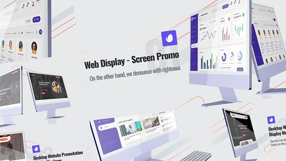 Videohive Web Promo Desktop Mockup 45589472 Product Promo template preview