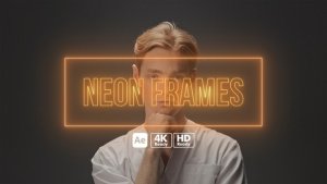 Videohive Neon Frames Titles template preview