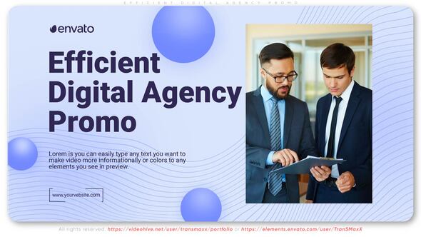 Videohive Efficient Digital Agency Promo Openers template preview