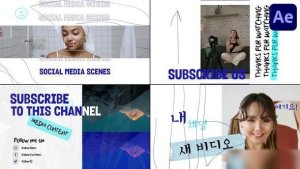Videohive Modern Social Media Endscreens for After Effects Openers template preview