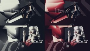 broadcast template "Stylish project" Video Displays template preview