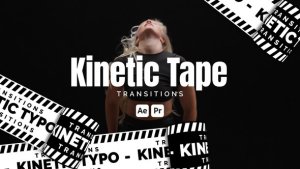 Videohive Kinetic Tape Transitions Elements template preview
