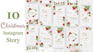 Videohive Christmas Instagram Stories 34766082 Video Displays template preview