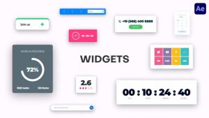 Videohive Widgets Elements template preview
