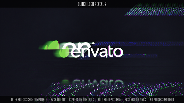 Videohive Glitch Logo Reveal 2 Openers template preview