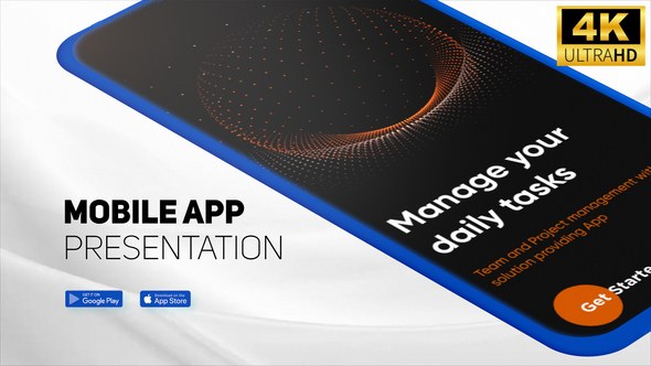 Videohive Simple Mobile Application Product Promo template preview