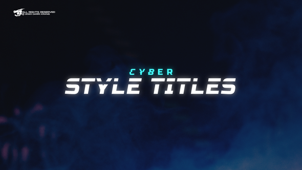 Cyber Style Titles Pack / MOGRT Premiere Pro template preview