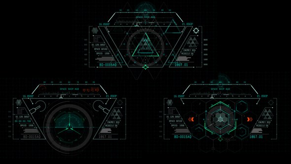 Videohive HUD700 HUD Ship 2 Elements template preview