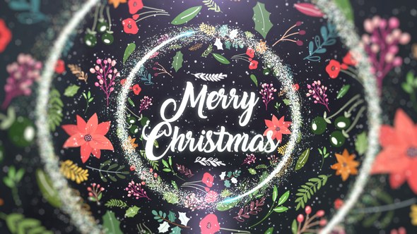Christmas Titles Video Displays template preview