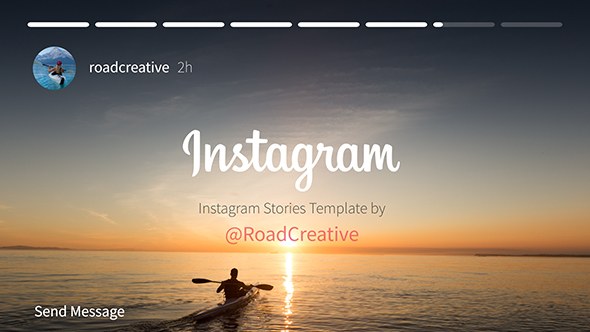 Instagram Story Video Displays template preview