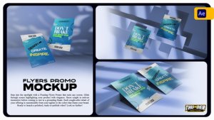 Videohive Creative Flyer Video Mockup Product Promo template preview