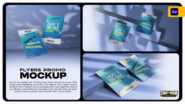 Videohive Creative Flyer Video Mockup Product Promo template preview
