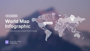 Videohive World Map 57616608 Infographics template preview