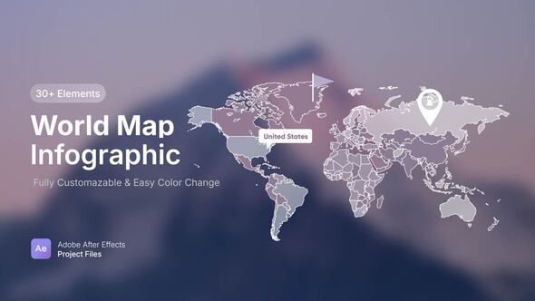 Videohive World Map 57616608 Infographics template preview