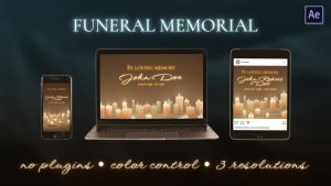 Videohive FUNERAL MEMORIAL 39104856 Video Displays template preview