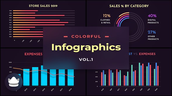 Videohive Colorful Infographics Infographics template preview