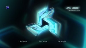 Videohive Line Light Logo Animation Logo Stings template preview