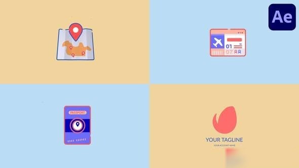Videohive Travel Logo for After Effects 43419621 Logo Stings template preview