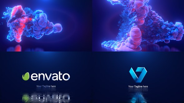 Videohive Color Smoke Logo Reveal 5 Logo Stings template preview
