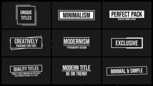 Videohive Modern Titles 3.0 | After Effects 46798082 Titles template preview