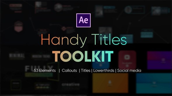 Videohive Handy Titles Toolkit Titles template preview