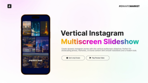 Videohive Instagram Multiscreen Slideshow 60088277 Openers template preview