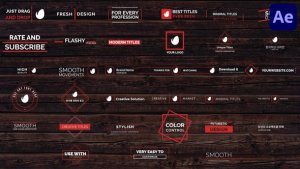 Videohive Minimal Modern Titles Pack for After Effects Titles template preview