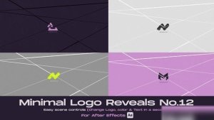 Videohive Minimal Logo Reveal 12 Logo Stings template preview