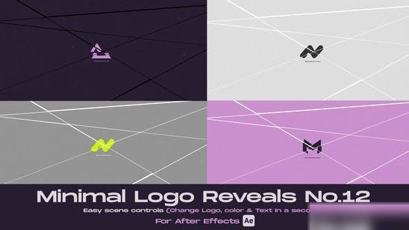 Videohive Minimal Logo Reveal 12 Logo Stings template preview