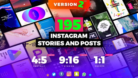 Instagram Stories Reels Video Displays template preview
