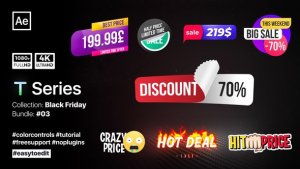 Videohive Discount Pricing Elements Titles template preview