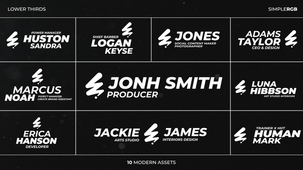 Videohive Logo Lower Thirds 55092771 Elements template preview