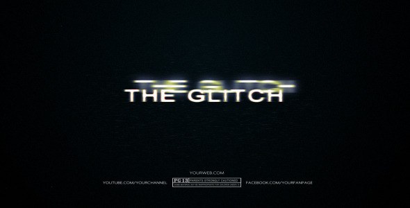 Videohive The Glitch Openers template preview