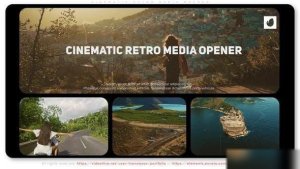 Videohive Cinematic Retro Media Opener Openers template preview