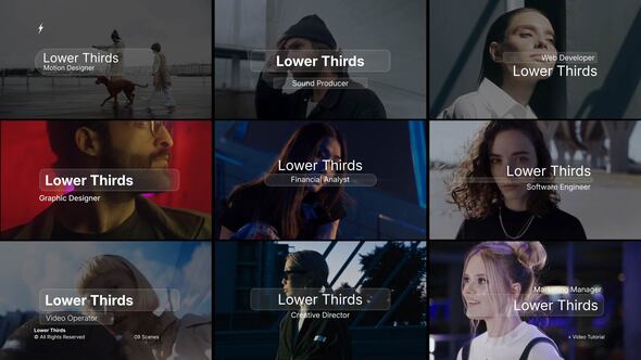 Videohive Search Lower Thirds | After Effects Titles template preview