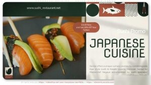 Videohive Japanese Cuisine - Asian Kitchen Promo Openers template preview