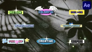 Videohive Sticker Lower Thirds for After Effects Elements template preview
